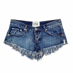 ONE TEASPOON Distressed Shorts
